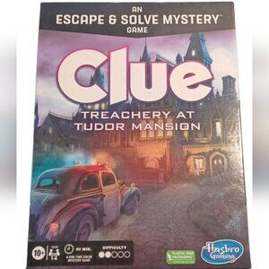 Hasbro Clue Treachery at Tudor Mansion Game